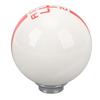 6 Speed Car Racing Gear Shift Knob for Shelby GT500 Style Round Ball Shift Knob with 3 Adapters for Manual Vehicle White Red