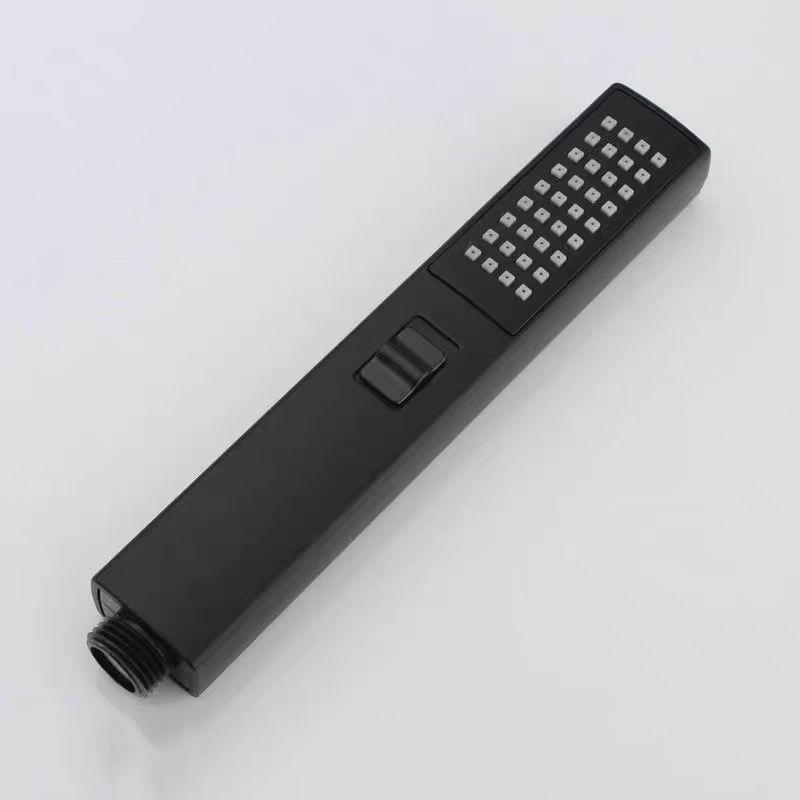 Badezimmerzubehör Schwarz Wandmontage Edelstahl Handbrause Duschhalterung Schwarz Dusche & Strahl 2 Funktionen Handheld