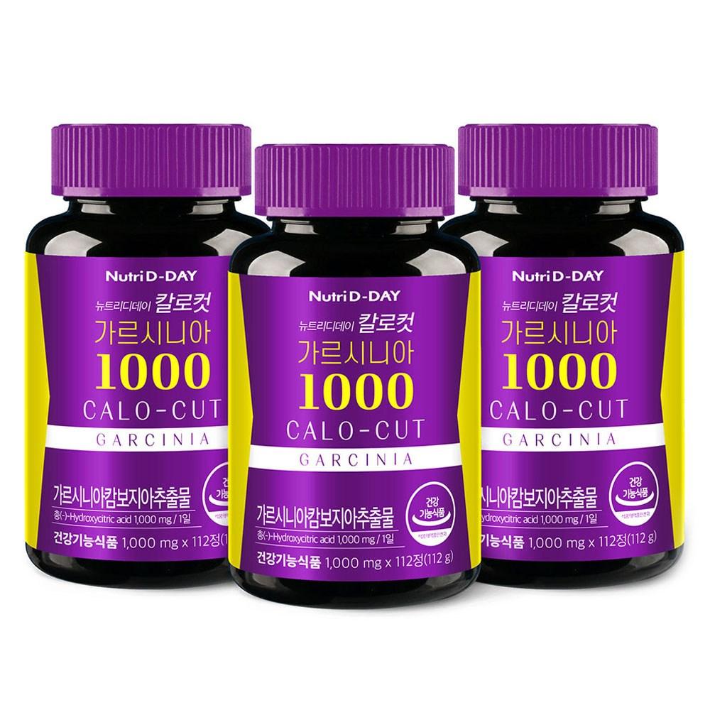 NutriDDay Calocut Garcinia 1000 112g 112 Tablets 3 Pcs Ingredients: May Be Subject To Change At the Manufacturer’s | 112 Tablets 3 Pcs