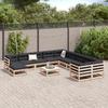 VidaXL Garden Lounge Set 12 Pcs Solid Pine Wood, Outdoor Sofa Set, Garden Sofa Set, Sofa 3299651