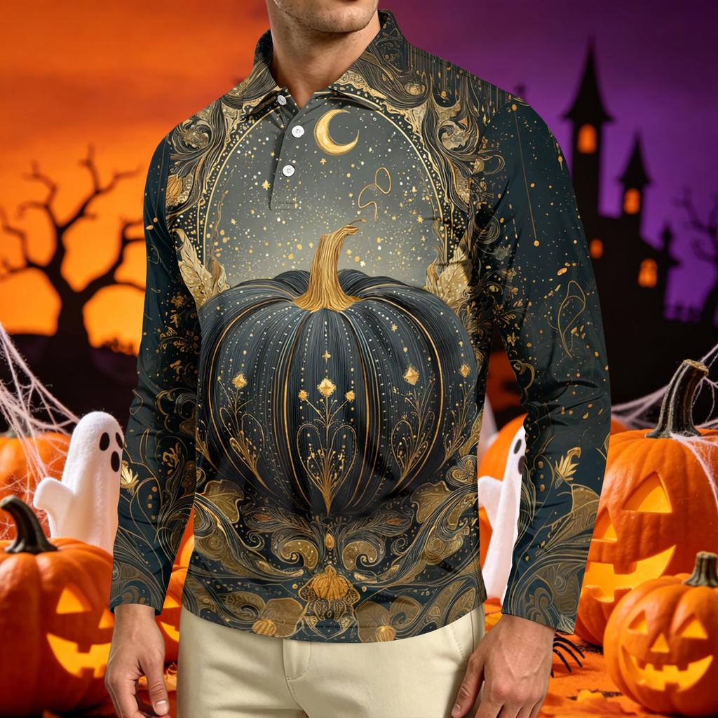 Men's Long Sleeve Casual T Shirt Crew Neck Printed Top Lightweight Comfortable Fit Stylish Design Suitable for Everyday Wear