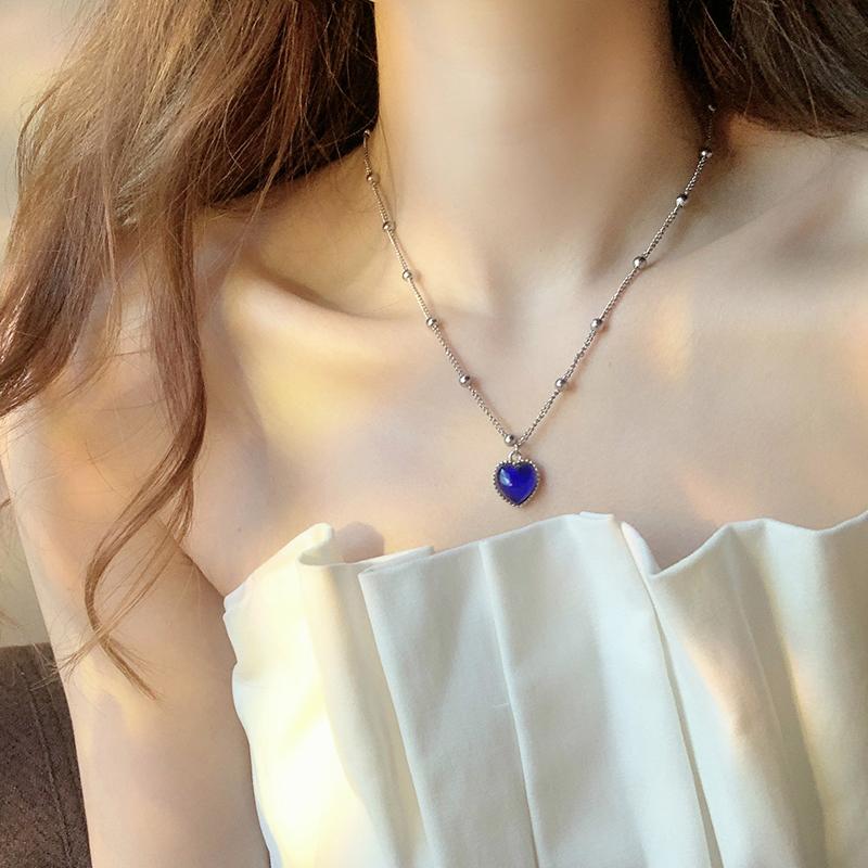 Funkelnder Mondlichtstein Anhänger Halskette für Damen Sternenlicht Unregelmäßige Lange Quaste Kette Choker Accessoires Modeschmuck