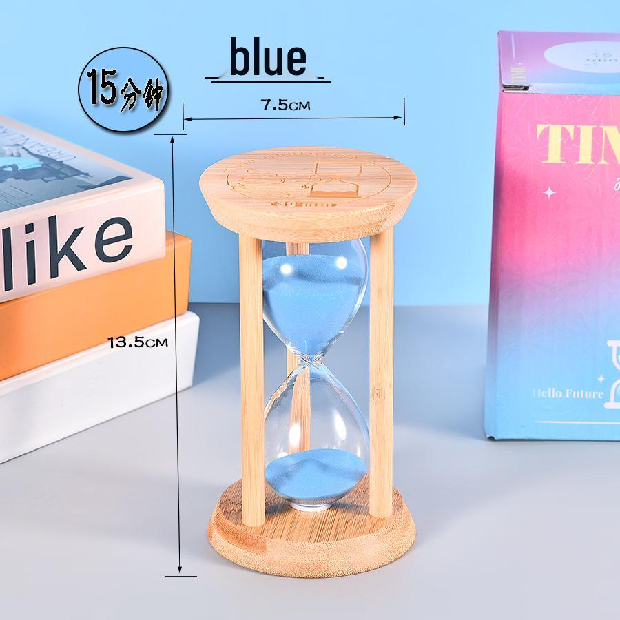 Clessidra Timer Resistente per Bambini: Ornamento rotondo in legno 1-30 Min