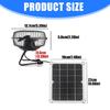 Double Blade Solars Exhaust Fan For Chicken Coops Dog Kennels Waterproofed Motor Foldable Without Battery Required