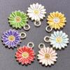 20 Pcs Little Daisy Pendant Metal Flower Pendant Charm Fashion Jewelry DIY Accessories for DIY Necklace Bracelet Earring