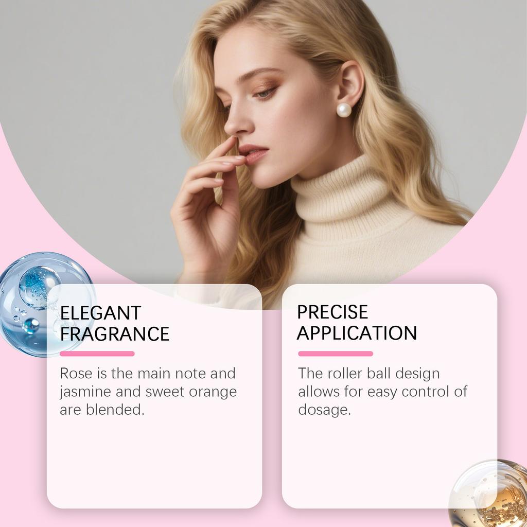 Women's Perfume,15mltravel Sized Perfume, Attracts Men, Rose Perfume Lasting Charm(rose)