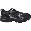New Balance NB 530 Sentetik Deri Polyester Rahat Moda Kısa Bilekli Çocuk Koşu Ayakkabısı Çocuk Sneaker Siyah PZ530LT