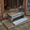 Rodent Resistant Chicken Feeder Weatherproof Pedal Activated Chicken Feeder Pedal Activated Nourishment Trough Large Capacity