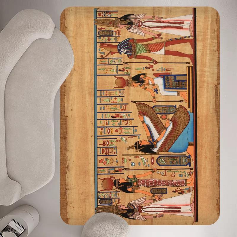 Ancient Egypt Egyptian Floor Carpet Kids Room Bedroom Decoration Balcony Anti-Slip Doormat Living Room Hotel Decor Mat