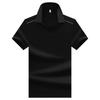 Polo tričko s krátkým rukávem, pánské prodyšné tričko z čisté bavlny, business casual top s límečkem