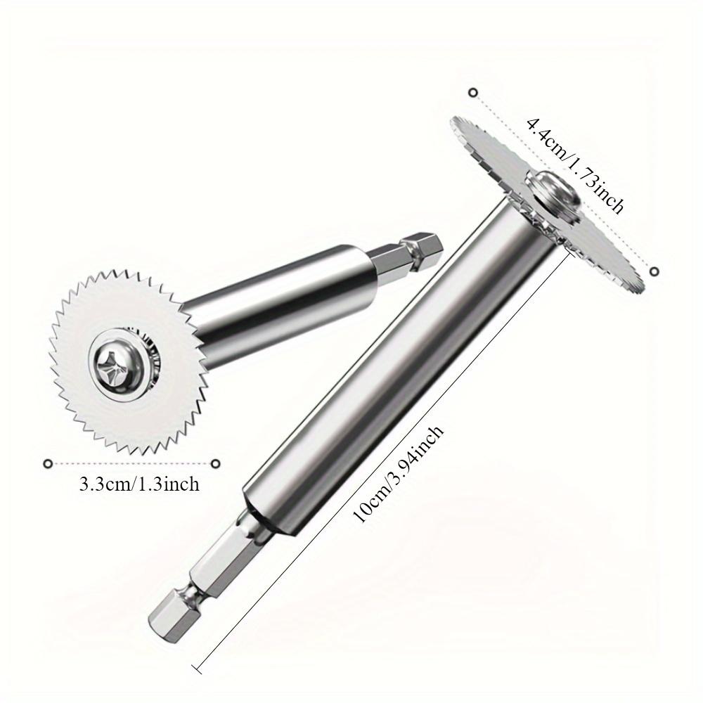 1/4" High Speed Steel Blade + 32mm*3, 44mm*1 Accessories Heavy-Duty Carbon Steel Pipe Cutter Set for Plastic Hex Inner Pipes
