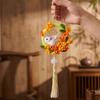 Yutu Shape Mid-Autumn Festival Pendant Round Wreath Rabbit Wall Hanging Wreath  Kids Arts
