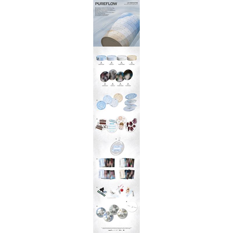 [Pre-order] LE SSERAFIM - 2nd Studio Album [PUREFLOW] pt.1 (Online Benefit)