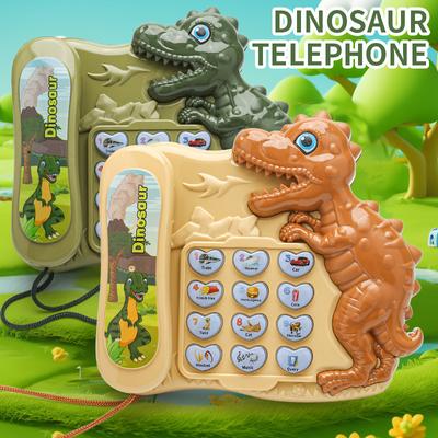 Dinosaur Story Machine Mengqu Cartoon Early Education Telephone Parent-Child Interactive Play Children'S Toys