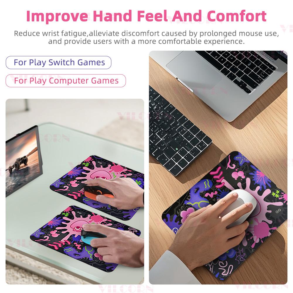 Kawaii Cute Mousepad HD Printing Computer Gamers Locking Edge Non-slip Mouse Pad For Switch joycon2