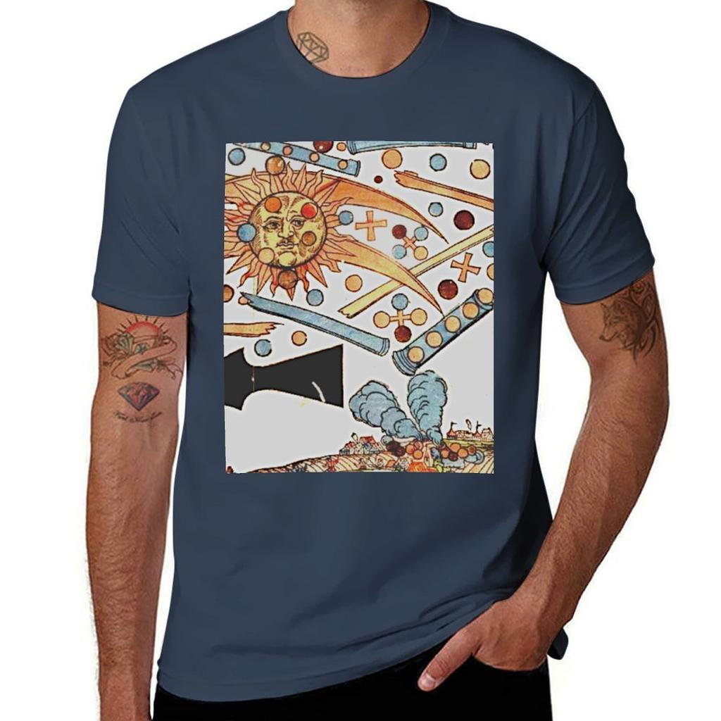 Celestial Phenounisexon Over Nuremberg Tshirt Outdoor Sports Short Sleeve Top
