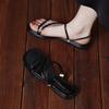 Shoes Summer Woman Female Slippers Low Lady Peep Toe Luxury Slides Beach Girl Flat Designer Rome Rubber Hoof Heels PU