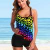 Women's Swimwear Tankini 2 Piece Swimsuit Five-pointed Star Vacation Bathing Suits