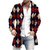 Spring New Men's Pocket Versatile Daily Retro Stand Up Collar Medium Long Woolen Coat Men's Casual Coat Men's Clothing