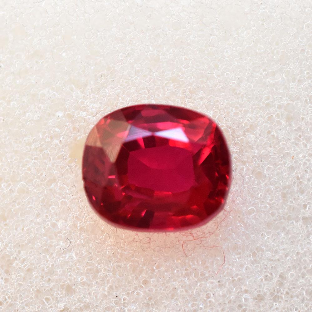 Natural Red Ruby Loose Gemstone 4.40 Ct Cushion Cut for Jewelry Making for Jewelry Making and Crafts
