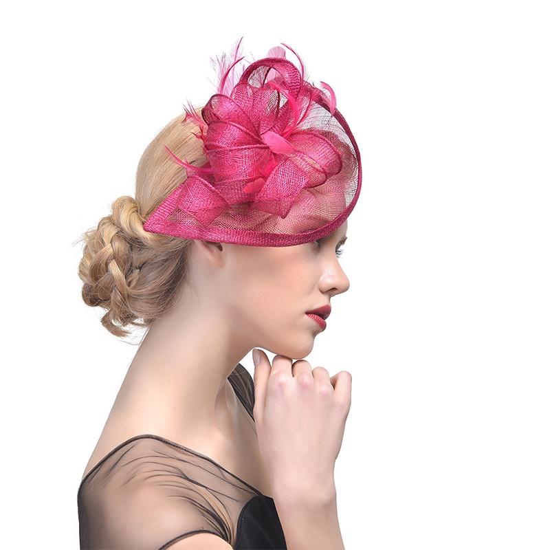 Ethereal Fairytale Silk Flower Feather Headpiece For Women