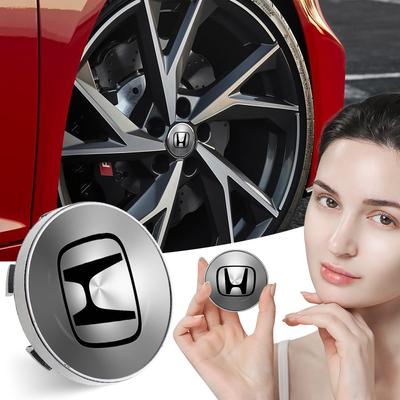 4pcs 60mm/56mm Car Wheel Center Hub Center Cap Rim Hub Dustproof Cover Emblemem for Jazz Insight Civic Xrv Hrv Crv Brv City Accord Pilot Odyssey