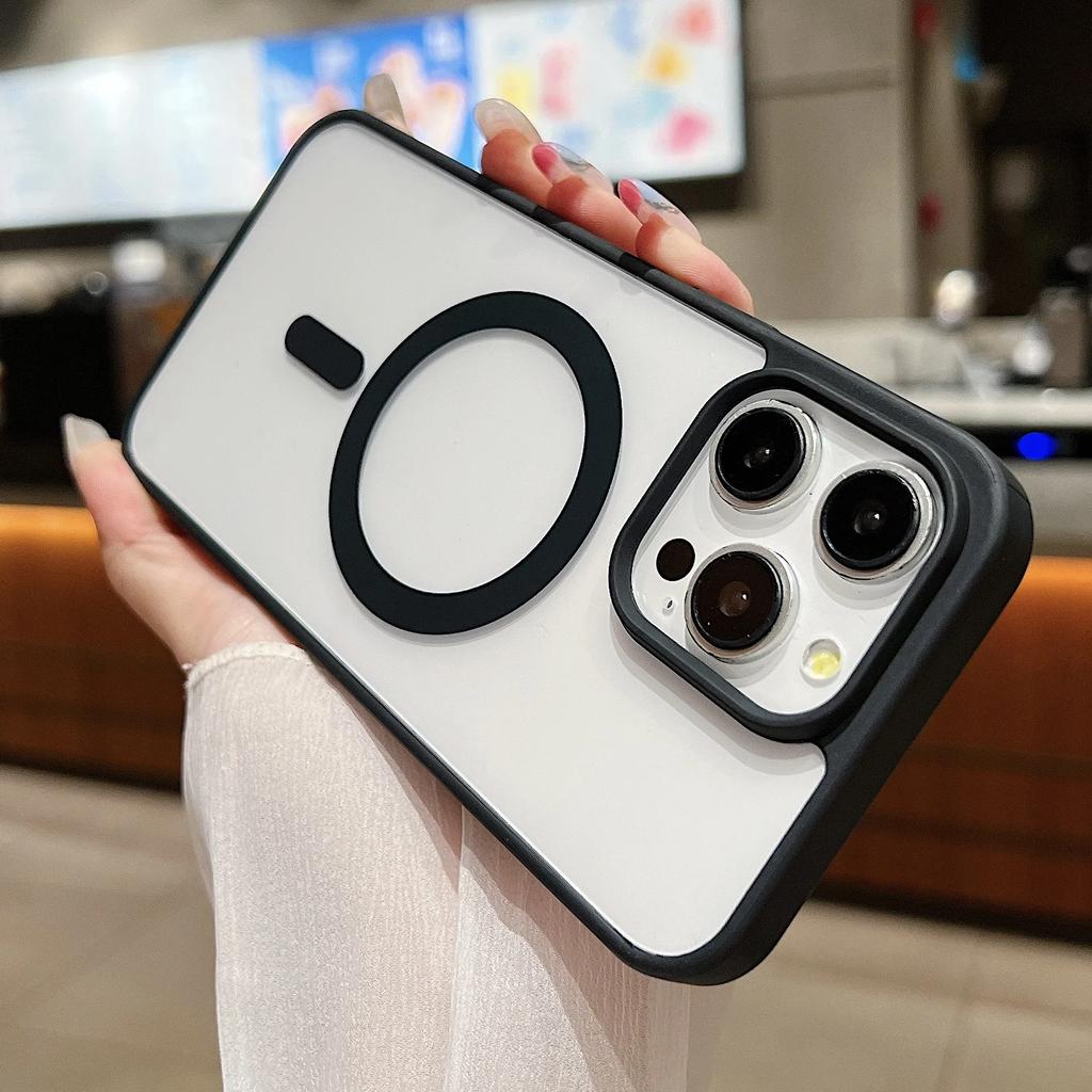 Slim Fit Magnetic Case for For Iphone 17 16 15 14 Plus 13 12 11 Pro Max Case For Magsafe Transprent Case Shockproof Protective Cover