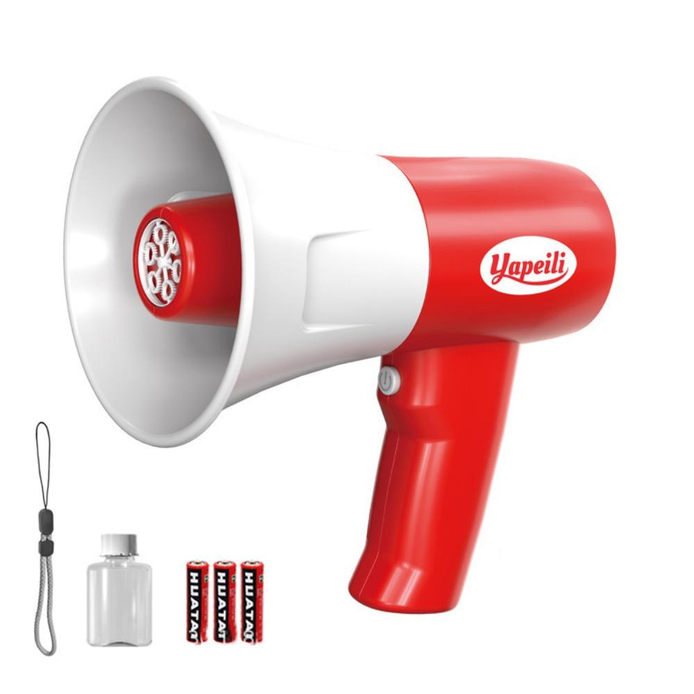 

Игрушки 2-в-1 Машина для мыльных пузырей со светодиодной подсветкой и музыкой Игрушки-микрофоны для мыльных пузырей Для улицы/помещения красный