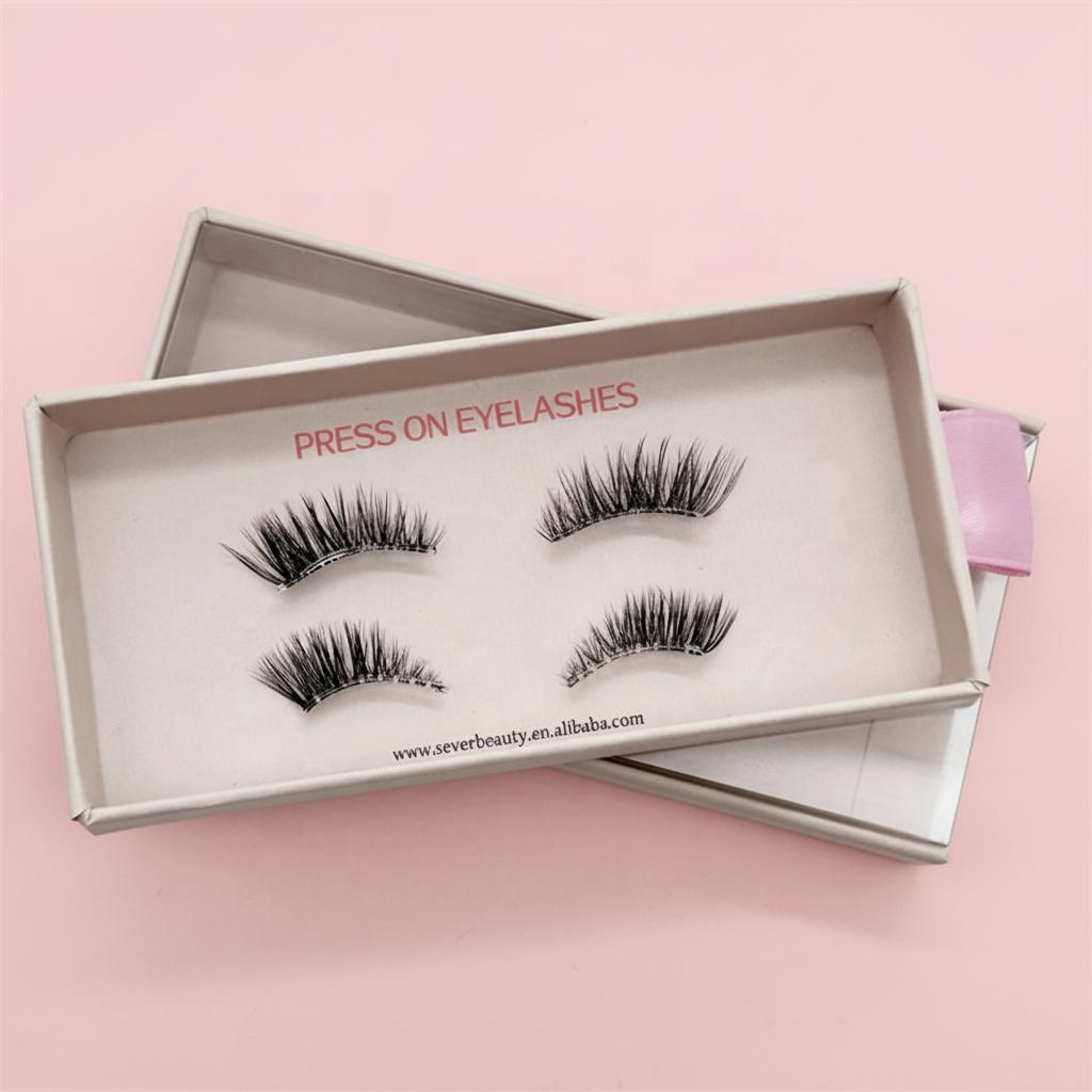 3D Effect Natural False Eyelashes Daily Wear Press On Multipack Lightweight Full Strip Lashes Pre-Glued Half Eyelash