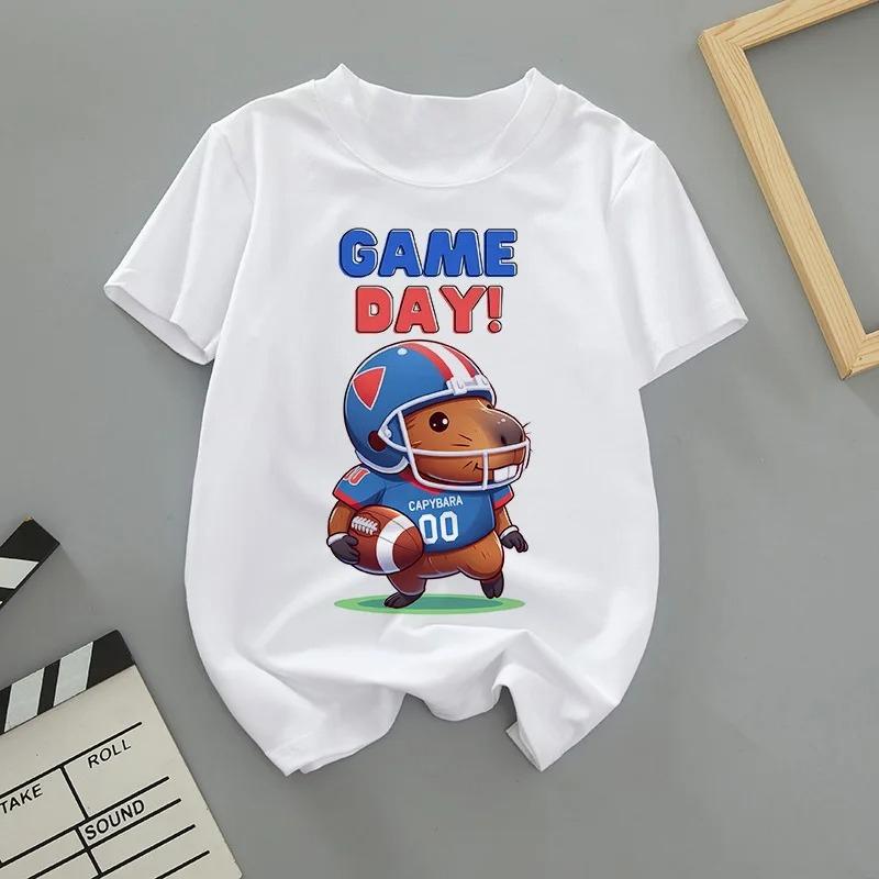 Children's T-shirts Boys Girls Cute Fashion 100% Cotton Short-sleeved Round-neck Comfortable Breathable Summer Versatile Soft