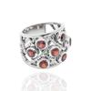 Red Garnet Ring, 925 Sterling Silver Ring, Natural Garnet Women Ring, Handmade Ring, Statement Ring, Bohemian Ring, Gift For Her