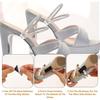1 Paio Scarpe con Tacco Alto Strass Fascia Anti-allentamento Lacci Diamante Donna Cinghie Tallone Anti-caduta Cintura Elastica Fissaggio Strass Cinghie Fisse