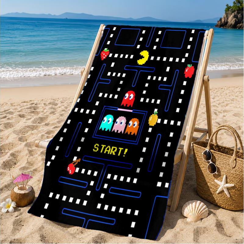 colorful game Adventure Beach Towel, Microfiber Beach Towel, Perfect For Pool, Beach, Travel, Home Decor Beach Party Fan gifts