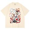 230 Gsm 100% Cotton Jujutsu Kaisen V65 Yuta Print Unisex Heavy Cotton T Shirt