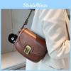 Small Unique Design Shoulder Saddle Bag 2024 New Trendy Urban Minimalist Style Pu Material