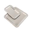 Luxury Square Rectangular Stainless Steel Serving Tray Cafe Cake Dessert Plate Storage Trays Home Kitchen Storage Table Dish