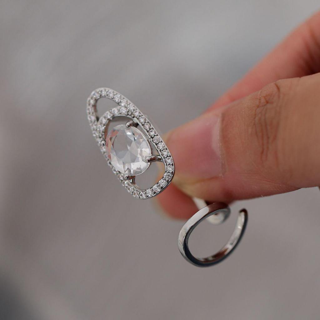 European & American Fashion Versatile Zirconia Nail Ring Holder for Women