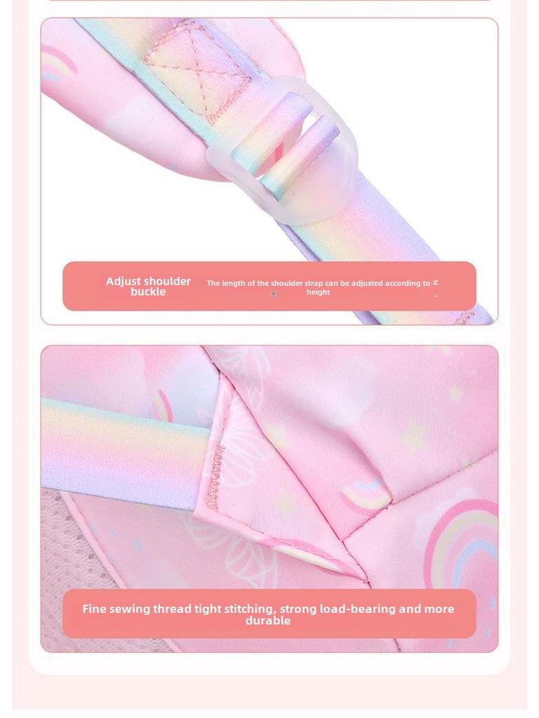 2023 Waterproof Lightweight Backpack for Girls, Ages 1-6, with Spine Protection, Large Capacity