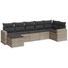 VidaXL Salon de Jardin avec Coussins 7 pcs, Canapés avec Pieds Réglables, Ensemble de Meubles d'Extérieur Patio Terrasse, 3251619