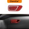 2XRed Carbon Fiber Co-pilot Storage Box Handle Trim For Ford Bronco Sport  +