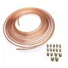 25ft 7.62m Car Roll Tube Coil of 3/16" OD Copper Brake Pipe Hose Line Piping Tube Tubing Rust-proof With 16PCS Tube Nuts