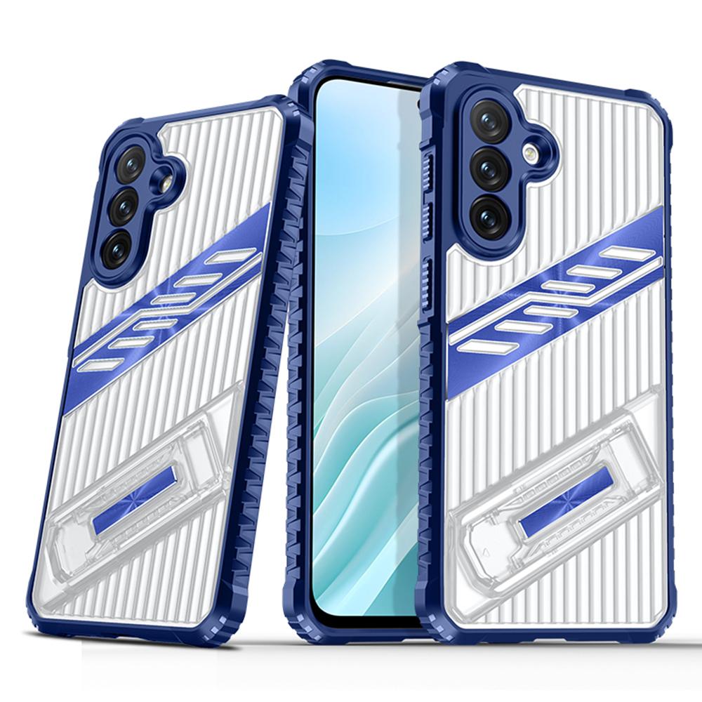 For Samsung Galaxy A35 5G Case Folding Kickstand PC+TPU Anti Drop Phone Cover