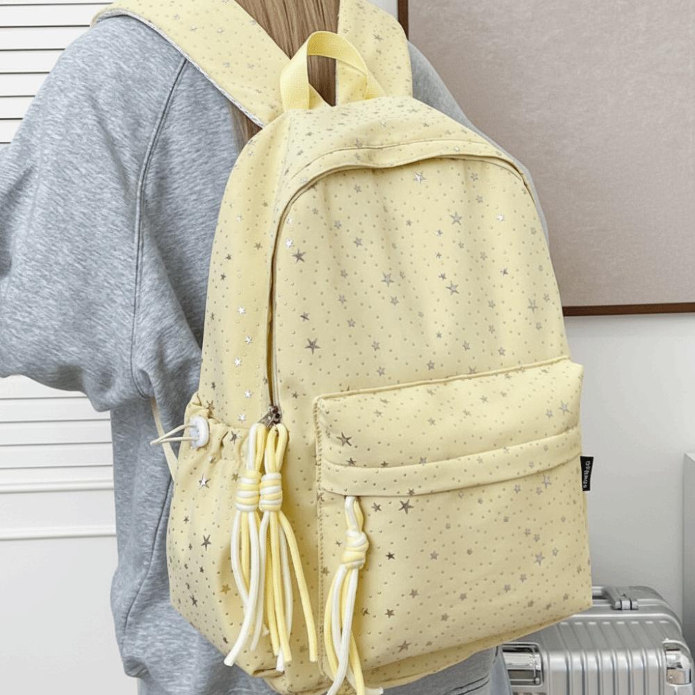 Large Capacity Star Backpack Oxford Cloth Travel Rucksack Student School Bag  Outdoor Activities