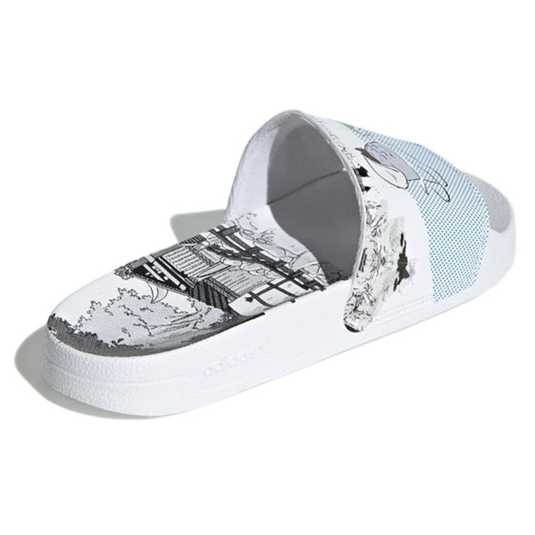 Monsters Inc. X Adidas Adilette Lite Mike & Sulley Unisex Sneakers White Cloud-White Core-Black GX0995