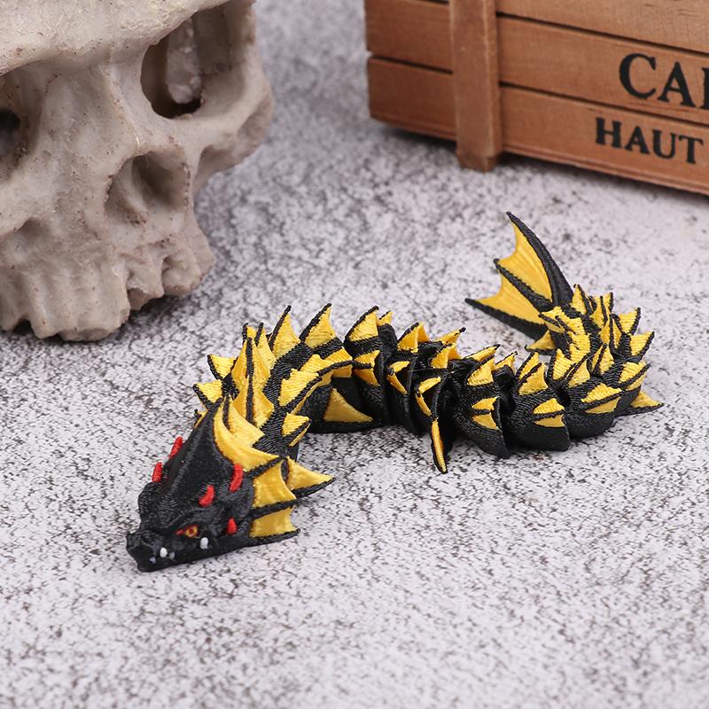 3D Printed Dragon Decoration Dragon Creative Toys Fun Home Office Decor Chinese Dragon Figurine For Kids Ages 6+
