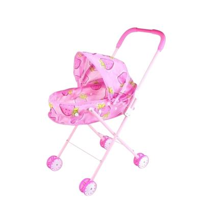 Stroller Toy for Doll Kids Doll Pretend Strawberry Mel-chan Dolls, Buggy, Toy, Play, Pattern, Cute, Girl's Gift, Popo-chan, Nene-chan (Strawberry)