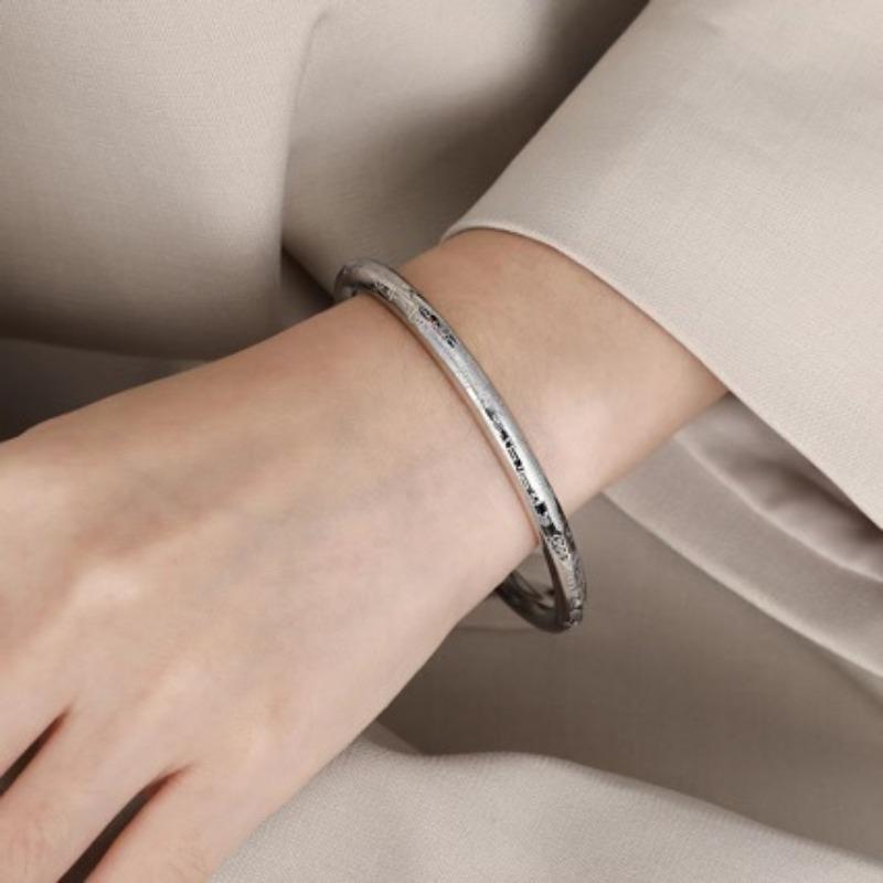 

Древний позолоченный браслет Wanfu, универсальный женский твердый браслет ручной работы