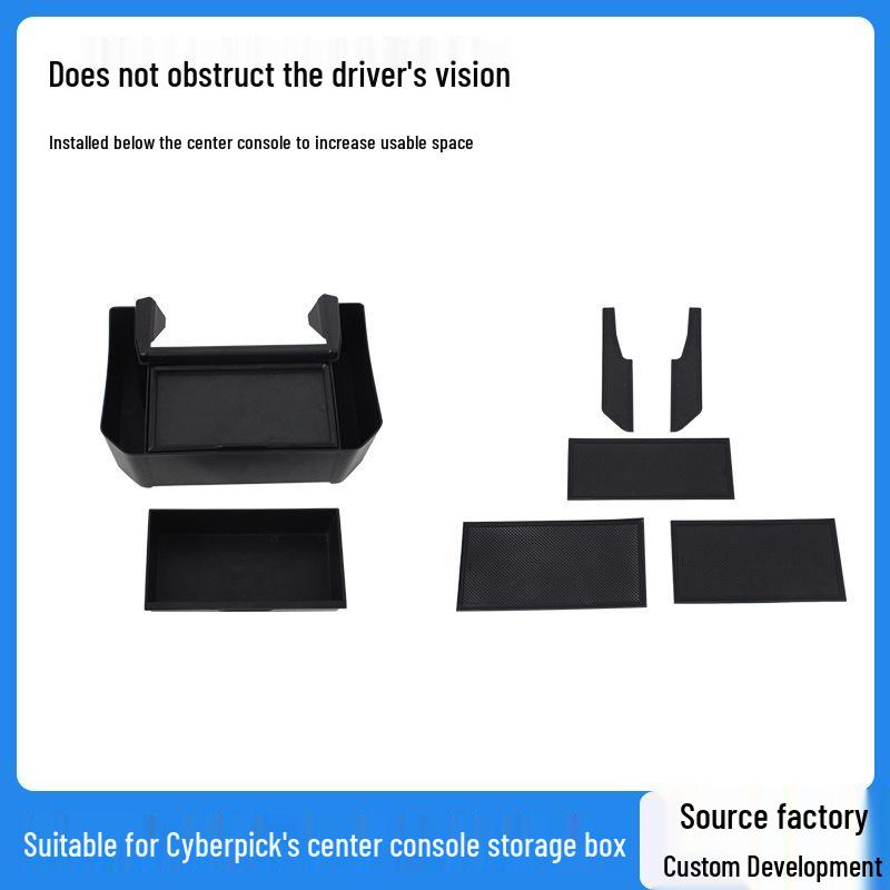 Tesla Cybertruck Center Console Expansion Storage Box: Multifunctional Accessory Center of Seat