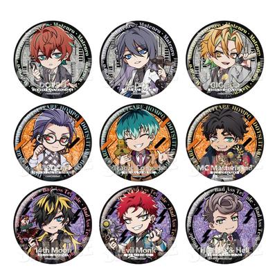 Mic Division Rap Rhyme Anima Trading Glitter Can Badge box "Hypnosis Battle" + [Bbox] 9 peças