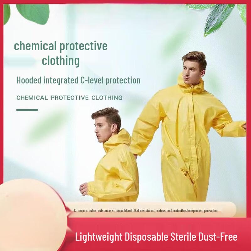 Cheng You Acid-Alkali Resistant One-Piece Chemical Protective Suit 3XL